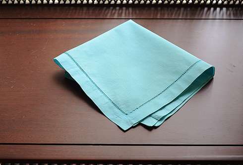 Hemstitch Handkerchief with Island Paradise colored - Click Image to Close